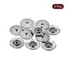 Unique Bargains Alloy Invisible Durable High Hardness Buckle Fasteners Press Studs Buttons 5 Pcs - 3 of 4