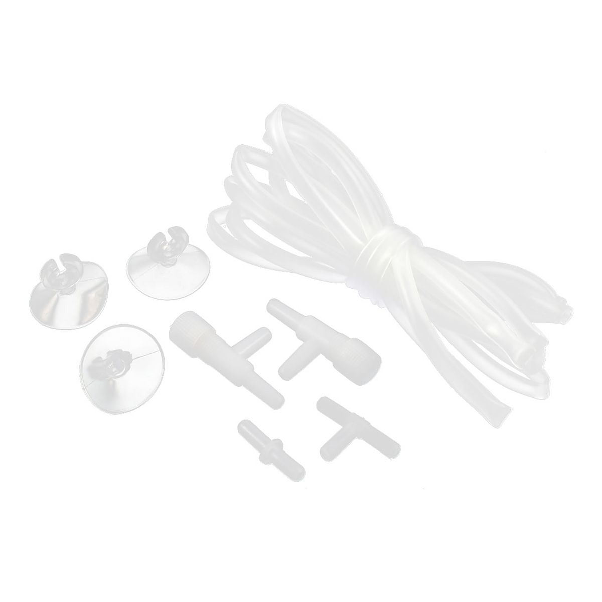 Unique Bargains Aquarium Fish Tank Air Valve Connector Plastic Water Tube 2M Length Clear - thumbnail 2