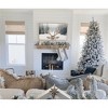 King Of Christmas Snow Flocked Hinged Artificial Christmas Tree Unlit King Flock Xmas Tree - 4 of 4