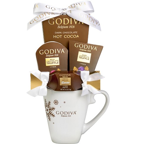 Godiva Barista Coffee Gift Set, Includes 2 Ceramic Logo Mugs