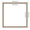 Amanti Art 26"x26" Florence Light Brown Framed Magnetic Dry Erase Board - 4 of 4