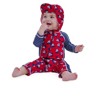 Disney Disney Junior Baby UPF 50+ Sunsuit and Swim Hat Swimwear Set Newborn to Infant Sizes (3-6 Months - 24 Months) - 1 of 4