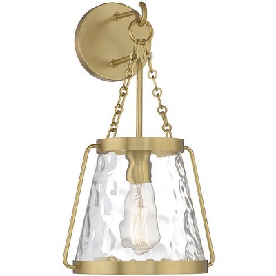 Savoy House Crawford 1 - Light Wall Light in  Warm Brass