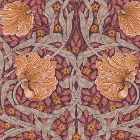 William Morris At Home Pimpernel Plum Wallpaper : Target