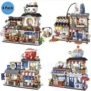 Wikineon House Building Toy Set of 4, Brick Set for Kids - Creative Construction Kit with Colorful Bricks, Ideal for Imaginative Play - 1 of 4