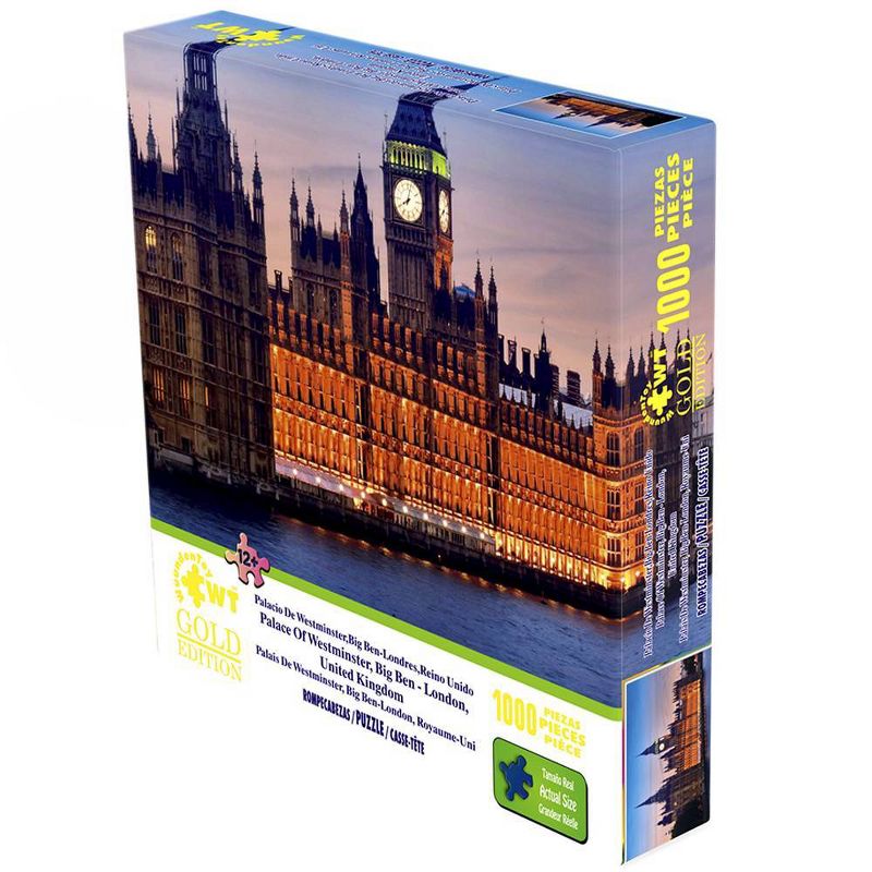 Wuundentoy Gold Edition: Palace of Westminster Big Ben - London United Kingdom Jigsaw Puzzle - 1000pc, 3 of 6