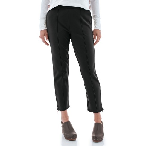 Women's High Waisted Ponte Flare Leggings With Pockets - A New Day