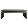 HDZNVF Modern Black Wood Coffee Table, Sleek Floating Top Design For Living Room - 4 of 4
