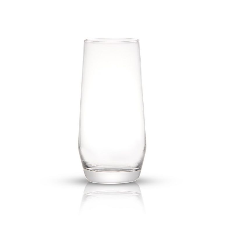 JoyJolt Gwen Highball Glasses - Set of 4 Drinking Glasses Lead-Free Crystal Cocktail Glassware - 18oz, 5 of 10