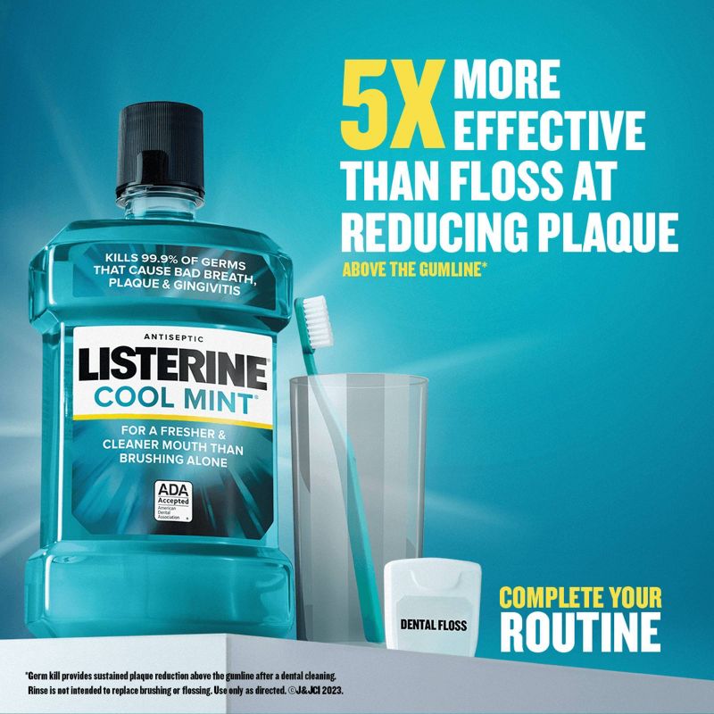 Listerine Cool Mint Antiseptic Mouthwash, 6 of 17