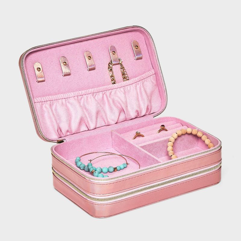 Large Three Layer Case Organizer Jewelry Box - A New Day™, 2 of 4