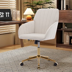 TY Adjustable Office Chair, Home Bedroom, Ergonomic Swivel Chair, Backrest Seat, Comfortable for Long Sitting - 1 of 4