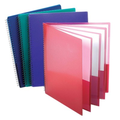 Oxford 8-Pocket Portfolio Assorted Colors Pack of 4 (ESS5740404-4)