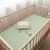 LISM 2 PCS Cotton Crib Sheets Baby Sheets for Standard Crib Mattress, 52"x 28" - 2 of 4