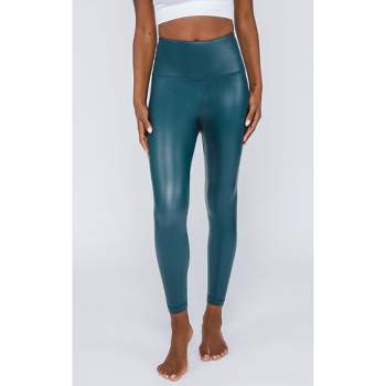 90 Degree By Reflex High Waist Fleece Lined Leggings with Side Pocket -  Yoga Pants - Stone Grey Space Dye - Medium in Dubai - UAE