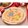 Juvale 100 Pack Christmas Paper Napkins, Cute Boy & Girl Gingerbread Design Holiday Party Supplies, 6.5 x 6.5 Inches - image 3 of 4