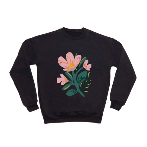 Oris Eddu Flower Play Sweatshirt - Deny Designs, Black, Small : Target