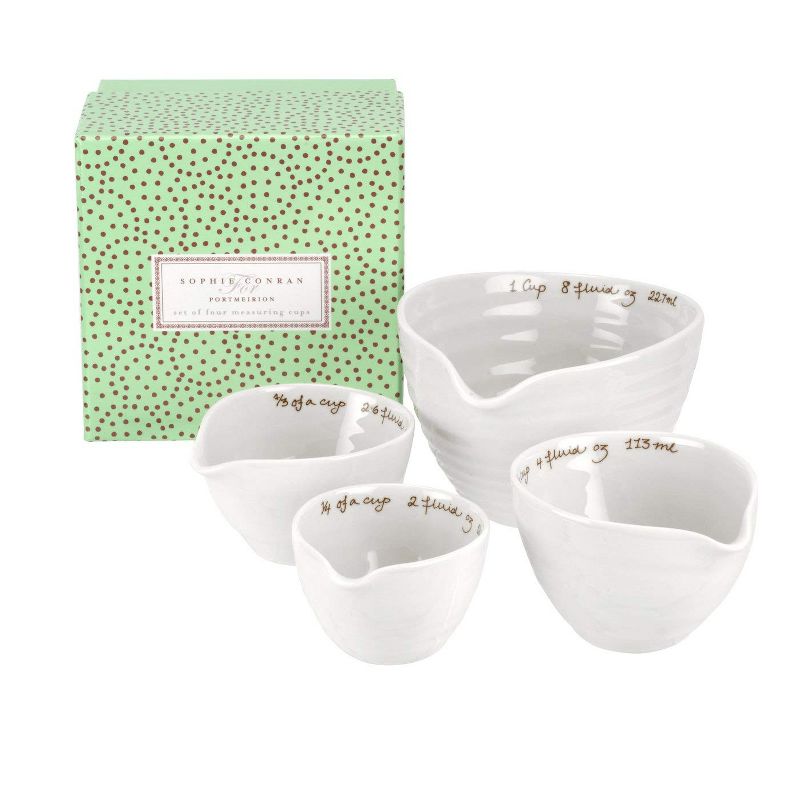 Portmeirion Sophie Conran Measuring Cups, Set of 4 - 1, ½, ⅓, ¼ cup, 2 of 4