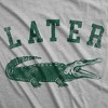 Later Alligator Adult Hoodie Funny Sarcastic Gator Joke Graphic Novelty Hooded Sweatshirt - Crazy Dog Hoodie - 2 of 4