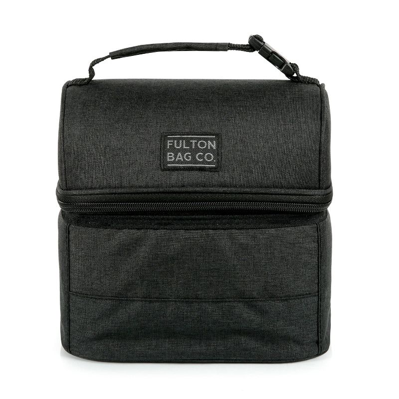 Fulton Bag Co. Dual Compartment Lunch Bag - Black, 3 of 15