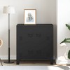 Storage Chest Black Steel Standard Storage Chest RectangularvidaXL - 3 of 4