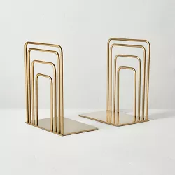 Metal Wire Decorative Bookends Brass Finish - Hearth & Hand™ with Magnolia