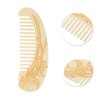 Unique Bargains Floral Half Round Hair Comb 1 Pc - 3 of 4