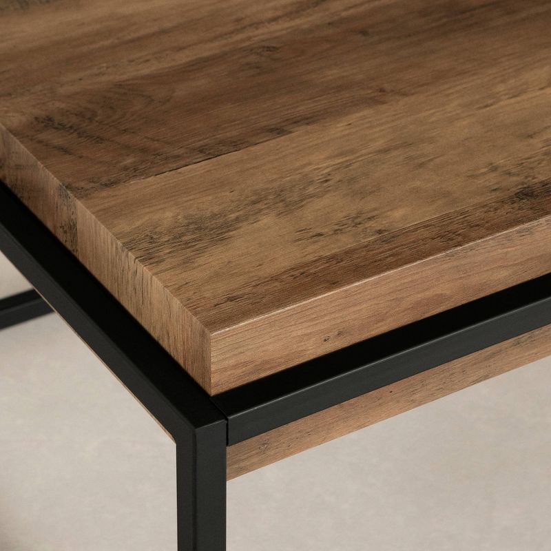 Mezzy Modern Industrial Coffee Table Acacia Brown - South Shore, 6 of 8