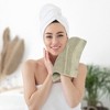 Unique Bargains Multi-Purpose Cotton Waffle Checkered Design Face Towels for Bathroom 6 Packs - 3 of 4