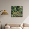 Monet - The Japanese Footbridge and the Water Lily Pool Giverny Canvas Impressionism Wall Art by Art Remedy Framed - 4 of 4