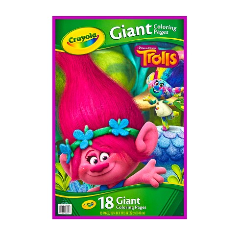 Crayola Giant Coloring Pages - Trolls Target