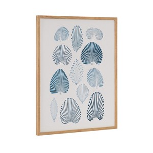 Kate & Laurel All Things Decor 16"x20" Gallery Abstract Coastal Blue Coral Print by The Creative Bunch Studio Natural - 1 of 4
