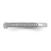 Black Bow Jewelry 14k White Gold, White Topaz & 1/8 Ctw Diamond Stackable Ring - 3 of 4