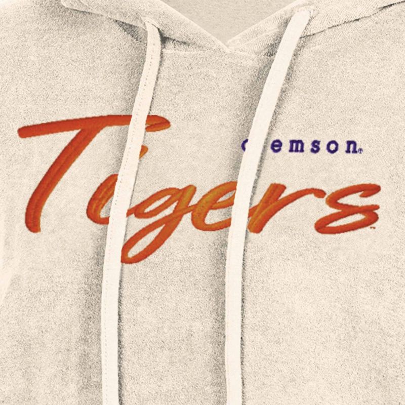 NCAA Clemson Tigers Women&#39;s Terry Hooded Sweatshirt, 3 of 4