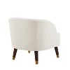APRILSOUL Mid-Century Velvet Barrel Accent Chair, Upholstered Armchair with Solid Wood Legs - 4 of 4