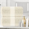 White Classic Luxury 100% Huge Cotton Bath Sheets Set of 2 - 35x70" - 4 of 4