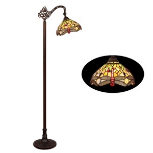 Chloe Lighting Anisoptera Purity 1 Light Reading Floor Lamp 11" - 1 of 4