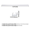 DELight 3.3" Plastic U Channel System 20PCS DEL-M031M for 11/16"W RGB Rope Light Models DEL-D50R,DEL-D100R,DEL-D150R white - 2 of 4