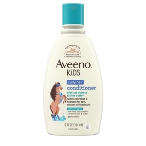 Aveeno Kids' Curly Hair Hydrating Conditioner, Curly Hair Products with Shea Butter, Gentle Scent - 12 fl oz - 1 of 4