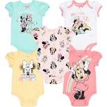 Mickey Mouse & Friends Minnie 5 Pack Short Sleeve Bodysuits Multicolored 