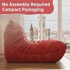 SYFERLORY Armless 2-Seat Togo Two Seater Large Bean Bag Sofa - 4 of 4