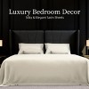 INFURNIC Bedding Sets King Premium Brushed Microfiber Bed Sheets Soft Fade and Shrinkage Resistant 4 Piece Set, White, 12.00"*10.00"*5.00" - 2 of 4