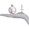 Old World Christmas Blown Glass Ornament for Christmas Tree, Baseball - 3 of 3