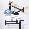 WOWOW Deck Mounted Pot Filler with Double Handle - 3 of 4