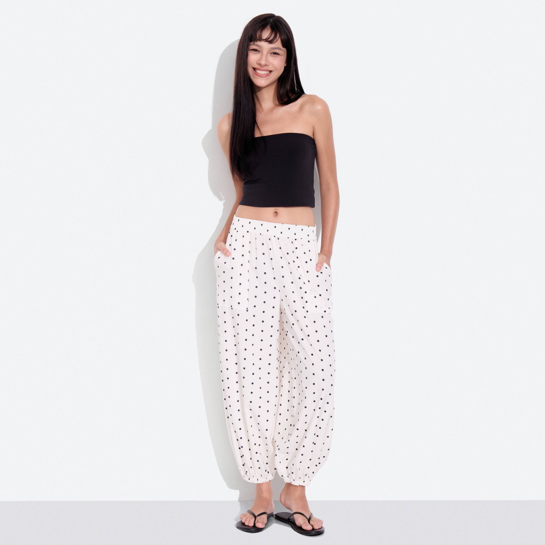 Women's Mid-Rise Ankle Length Balloon Pants - Wild Fable™