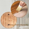 30.3” Round Wood Coffee Table with Lift-Top Hidden Storage – Modern Rustic Center Table for Living Room or Apartment - 4 of 4