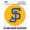 San Jose State University Secondary Automotive Car Window Locker Circle Bumper Sticker - 2 of 4