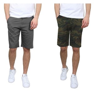 Galaxy By Harvic Men's 5-Pocket Flat-Front Slim-Fit Stretch Chino Shorts (Size 30-42) - 1 of 3