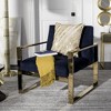 Latta Metallic Cowhide Pillow - Beige/Gold - 20"X20" - Safavieh - 2 of 3