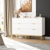 7 Drawer Dresser for Bedroom, Tall Wooden Chest of Drawers with Wide Top, Modern Storage Cabinet for Closet, Living Room - 3 of 4